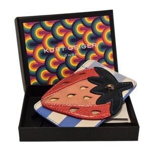 Kurt Geiger Strawberry Card Holder sticker